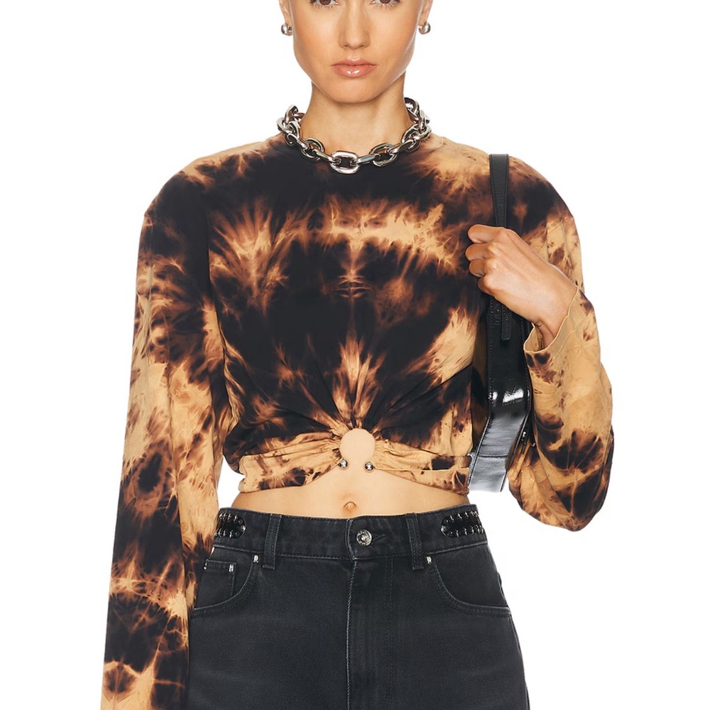 Rabanne Tie-Dye Long Sleeve Top